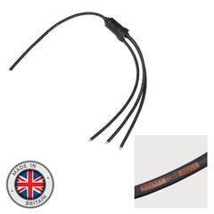 eLumen8 Moulded Y Split, 3 Way 0.5m Tails - 2.5mm Bare Ends