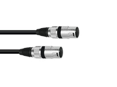 Omnitronic Adapterkabel XLR(M)/XLR(M) 0,2M Schwarz