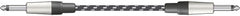 Citronic Braid Guitar Lead Blk/Wht 3m