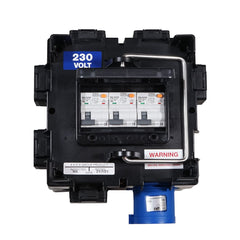 Boîte de distribution PCE IMST 32A 240V Entrée, 6 x 13A, 3 x DP 10A RCBO