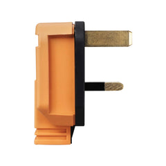 Masterplug 13A HD Mains Plug, Orange (HDPT13O)