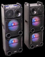 Party Light Sound PARTY-BOX412 1200W 2 x 12" Sound System Disco DJ PA Bluetooth