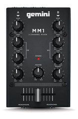 Gemini MM1 2 Channel Compact DJ Mixer