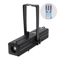 LEDJ PF 35 Profile Spot CW Kaltweißer LED-Strahler, Gobo-Projektor, schwarzes Gehäuse