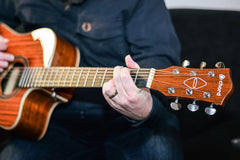 Chord Sundown Electro-Acoustic Western Guitar Dark Zebrano