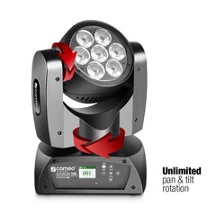 Cameo AUROA BEAM 150 7 x 15 W RGBW LED Unlimited Moving Head