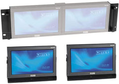 2x DMT DLD-84 Écran LCD 8,4" avec écran de moniteur de caméra DVI Link + montage en rack