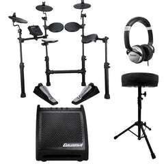 Carlsbro CSD100 Bundle inc EDA30B Monitor Speaker, Drum Stool and HF125 Headphones