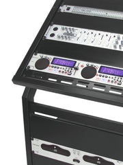 Support Rack Omnitronic 12U/10U réglable sur roulettes