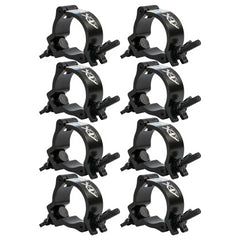 8x AFX LH-2EB Black Aluminium Clamp for Tubes From 48 - 55mm
