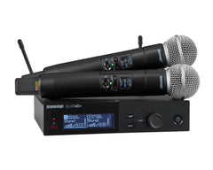 Shure SLXD24D+/58 DUAL Wireless Handheld System SLXD2+/SM58 K55 CH38