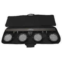 2x système d'éclairage LED Kam Partybar avec sacs de transport + pédale