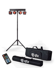 QTX Recharge DJ : Derby LED &amp; PAR Bar avec Trépied