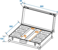 Roadinger Mikrofontasche Sc-12 Mikrofone Schwarz