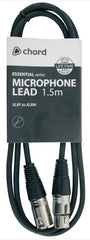 8x QTX Mikrofonkabel XLR auf XLR Buchse auf Stecker Kabel 1,5M DJ Disco PA