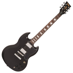 Vintage V69 Coaster Series Electric Guitar - Gloss Black