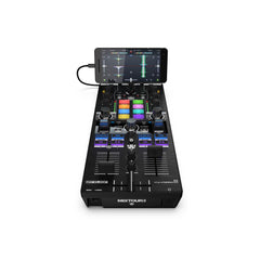 Reloop Mixtour Pro 4-Deck All-In-One tragbarer DJ-Controller, Algoriddim Djay Pro