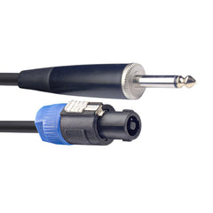 2x Stagg 2M Speakon to Jack 1/4" Speaker Lead