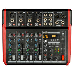 Proel PLAYMIX8 8 IN Bluetooth USB FX DSP Compact Mixer inc Carry Bag