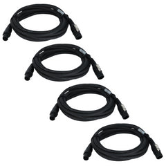 4x Neutrik 1.5M Power Cable TRUE1 Male to Female 3x 2.5mm H07RN-F