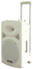 Ibiza Sound PORT12UHF-BT-WH Tragbares PA-System, Akku-Lautsprecher, Bluetooth