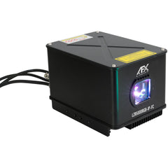 Ibiza LZR5000RGB-IP-FC Laser IP65 résistant aux intempéries 5 W RVB contrôlé ILDA/DMX dans un Flightcase