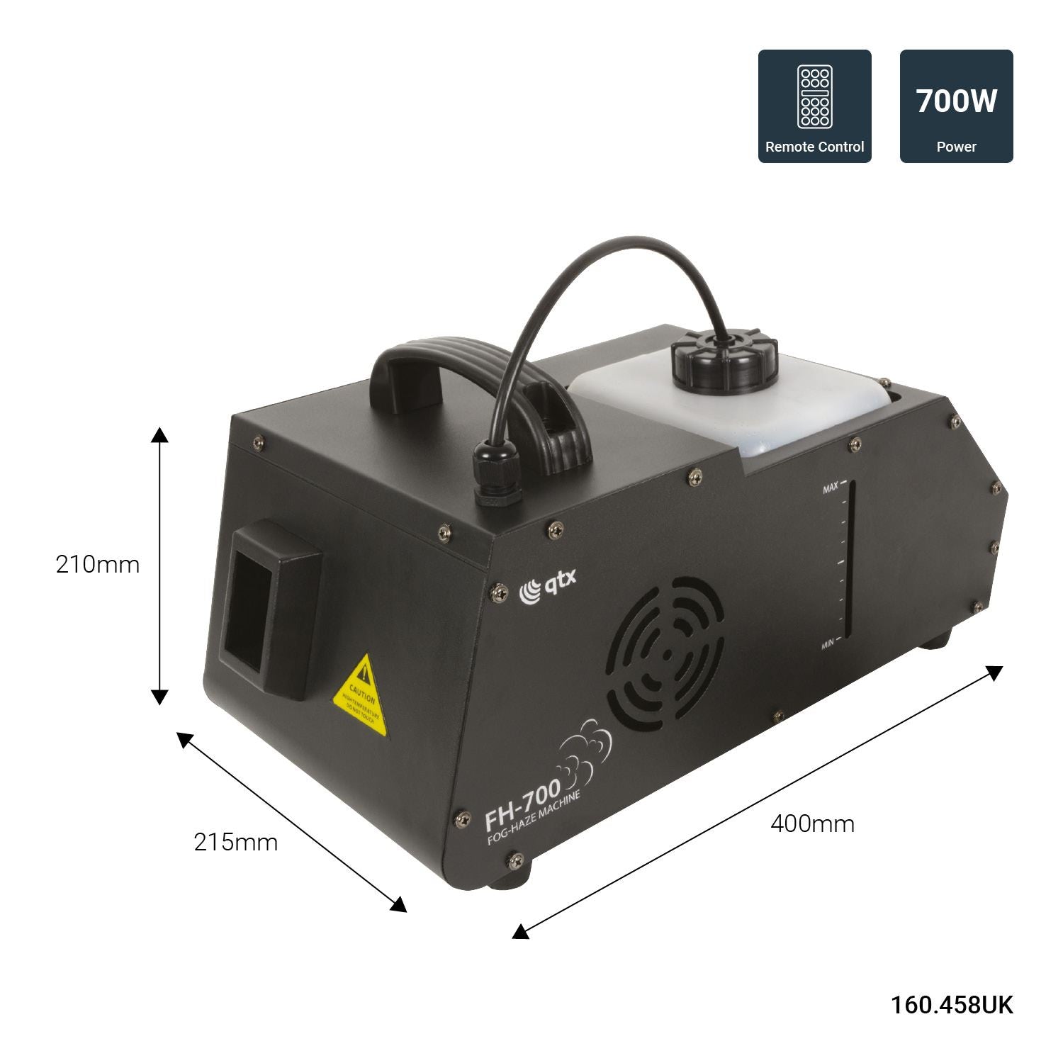 Mini Hazer QTX FH-700 Mini Fog-Haze Machine 700w Hazer Venue – Simply Sound and ...
