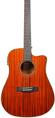 Chord Sundown Electro-Acoustic Western Guitar Dark Zebrano