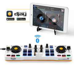 Contrôleur DJ Hercules DJ Control Mix pour mobile/tablette Bluetooth
