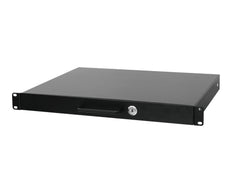 Thor Rack Mountable Drawer 1U, Lockable - Black *B-STOCk*