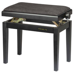 Proel Adjustable Piano Bench with Velvet Seat Black