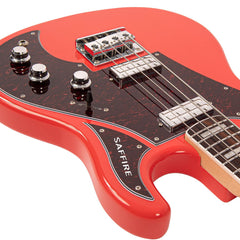 Rapier  Saffire Bass Guitar - Fiesta Red