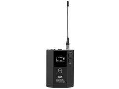 Q Audio QWM 1960 V3 Beltpack UHF Dual Headset Lapel UHF CH38