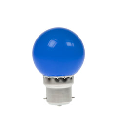 Prolite 1W LED Polycarbonate Golf Ball Lamp, BC Blue