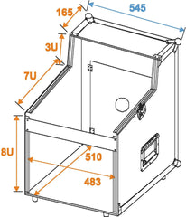 Spezielles Mixer-/CD-Player-Gehäuse 3/7/8U