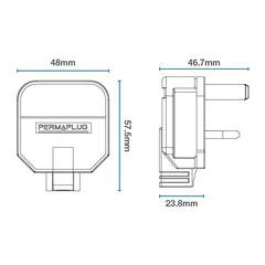 Masterplug 13A HD Netzstecker, Schwarz (HDPT13B)