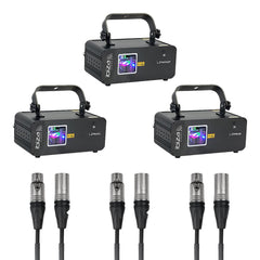 Ibiza Light RGB Laser iLink Set Verknüpfbares Lasershow-Bundle