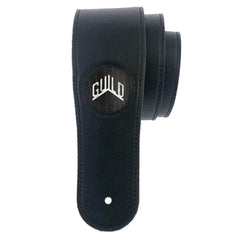 Thalia Guild 2.5" Black Strap - Black Ebony With Guild Pearl Logo