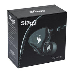 Stagg SPM-PRO Black Pro In Ear Earphones for Wireless IEM