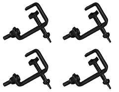 4x crochet d'éclairage à pince G (noir 25mm)