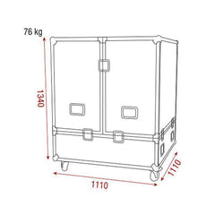 DAP Roadcase Flightcase für 1000mm Mirrorball 100cm