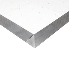 Panneau de piste de danse LEDJ blanc RVB étoilé 2 pieds x 2 pieds (3 côtés)