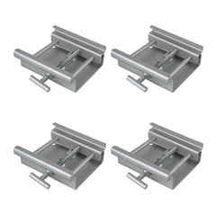 4x Showtec Marquee Tent Beam Clamp Kader (Silver)