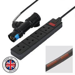 LEDJ 5m 16A T Connect to 4 Way 13A Socket Cable