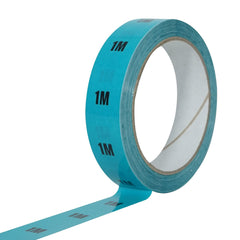 eLumen8 Cable Length ID Tape 24mm x 33m - 1m Light Blue
