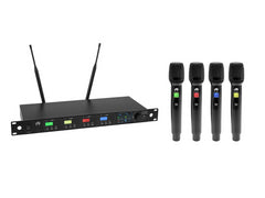 OMNITRONIC UHF-604 4ch Handheld Wireless Mic System True Diversity UHF