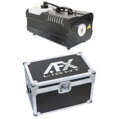 AFX Professionelle Hochleistungs-Nebelmaschine 2500 W Schwarz + Flightcase