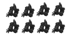 8x CHAUVET CLP-10 HALF COUPLER CLAMP inc. Inserts (PLASTIC)