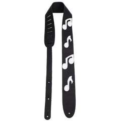 Perris 217 2.5" Famous Guitar Strap With Musical Notes Black