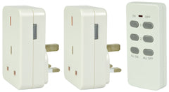 Mercury Remote Control Mains Sockets - Set of 2